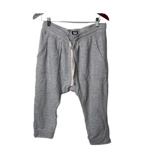 NLST terry cloth Harem Sweatpants sz M in light grey